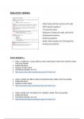 IGCSE Chemistry - Reactivity series (summary notes)