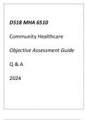 WGU D518) MHA 6510 Community Healthcare Objective Assessment Guide 2024.