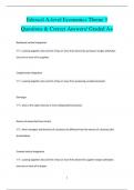 Edexcel A-level Economics Theme 3 Questions & Correct Answers/ Graded A+