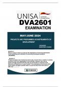 DVA2601 EXAM MAY/JUNE 2024 DUE25  DURATION 4 HOURS