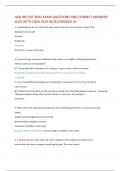 HESI RN EXIT REAL EXAM QUESTIONS AND CORRECT ANSWERS  2024 WITH 100% PASS RATE//GRADED A+ 1. In planning care for a 6 month-old infant, what must the nurse provide to assist in the development of trust?