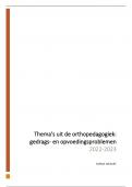 Samenvatting Thema's uit de orthopedagogiek: gedrags- en opvoedingsproblemen