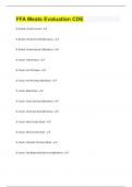 FFA Meats Evaluation CDE questions with 100 % correct answers  