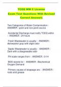 TCEQ WW C License  Exam Test Questions With Revised  Correct Answers