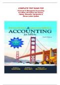 COMPLETE TEST BANK FOR  Financial & Managerial Accounting For Mbas, 6th Edition By Easton, Halsey, Mcanally, Hartgraves & Morse Latest Update 