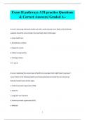 Exam II pathways ATI practice Questions  & Correct Answers/ Graded A+