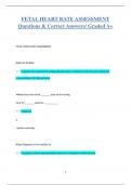 FETAL HEART RATE ASSESSMENT Questions & Correct Answers/ Graded A+