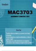 MAC3703 Assignment 2 Semester 2 2024 (715655) - DUE 19 September 2024.