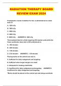 RADIATION THERAPY BOARD REVIEW EXAM 2024