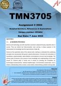 TMN3705 Assignment 2 (COMPLETE ANSWERS) 2024 (655484)- DUE 7 June 2024