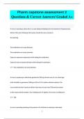 Pharm capstone assessment 2 Questions & Correct Answers/ Graded A+Pharm capstone assessment 2 Questions & Correct Answers/ Graded A+