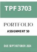 TPF3703 assignment 50 Portfolio  2024