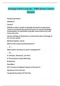 Urology Final Long Qs - PMU Exam Latest Update