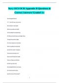 Navy OCS OCR Appendix B Questions &  Correct Answers/ Graded A+