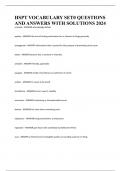 HSPT VOCABULARY SET0 QUESTIONS AND ANSWERS WITH SOLUTIONS 2024