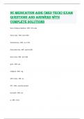 NC Medication Aide (Med Tech) Exam Questions and Answers with complete solutions