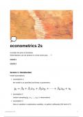 Econometrics UoM summary