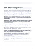 CEN - Pharmacology Review Exam Questions and Answers 2024( A+ GRADED 100% VERIFIED).