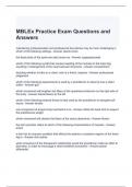 MBLEx Practice Exam Questions and Answers (Graded A)