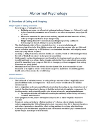 Psychology of Abnormal Behavior Samenvatting