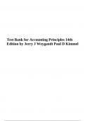 Test Bank for Accounting Principles 14th Edition by Jerry J Weygandt Paul D Kimmel