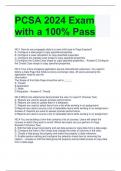 PCSA 2024 Exam with a 100% Pass 