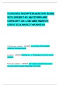 TCDHA RAD THEORY EXAM(ACTUAL EXAM) WITH CORRECT 45+ QUESTIONS AND CORRECTLY  WELL DEFINED ANSWERS LATEST 2024 ALREADY GRADED A+