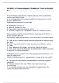 Ati RN Vati Comprehensive Predictor Form A Graded  A+      A client who has a diagnosis of complete placenta previa is admitted to  the labor and delivery suite	  at 36 weeks gestation with contractions 5 min in frequency and 1 min in  duration. Which of 