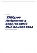 TMN3706 Assignment 2 2024 (530293)- DUE 24 June 2024