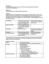 Psychopathologie samenvatting