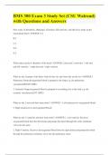 BMS 300 Exam 3 Study Set (CSU Walrond) with Questions and Answers