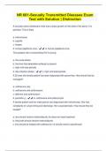 NR 661-Sexually Transmitted Diseases Exam Test with Solution | Distinction