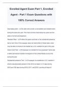 Enrolled Agent Exam Part 1, Enrolled Agent - Part 1 Exam Questions with 100% Correct Answers