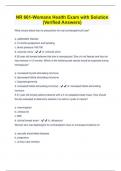 NR 661-Womans Health Exam with Solution (Verified Answers)