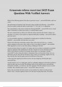 Grassroots referee recert test 24/25 Exam Questions With Verified Answers