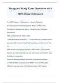 Starguard Study Exam Questions with 100% Correct Answers