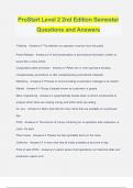 ProStart Level 2 2nd Edition Semester Questions and Answers