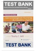 Test Bank for Ebersole and Hess Gerontological Nursing and Healthy Aging 5th Edition by Theris A. Touhy, Kathleen F Jett ISBN:9780323401678 | All Chapters 1-28 | Full Complete