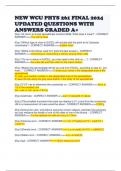 NEW WCU PHYS 261 FINAL 2024 UPDATED QUESTIONS WITH ANSWERS GRADED A+