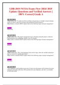 LDR-201S NCOA Exam (New 2024/ 2025 Update) Questions and Verified Answers |  100% Correct| Grade A