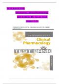 TEST BANK For Introductory Clinical Pharmacology, 12th Edition By Susan Ford, Verified Chapters 1 - 54, Complete Newest Version