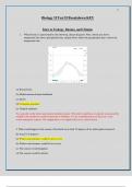 SI BIO 1404 (breakdown Key) Exam Test II Latest Solutions TEXAS UNIVERSITY.