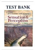 Test Bank For Sensation and Perception 11th Edition by E. Bruce Goldstein, Laura Cacciamani ISBN 978-0357446478All Chapters Complete Guide A+