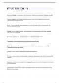 EDUC 230 - CH. 10 questions well answered graded A+