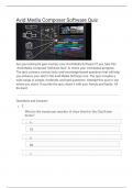 Avid Media Composer Software Quiz Latest Updated 2024-2025 Actual Exam Questions and 100% Verified Correct Answers Guaranteed A+