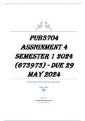 PUB3704 Assignment 4 Semester 1 2024 (673973) - DUE 29 May 2024