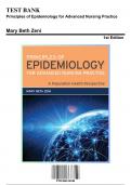 Test Bank for Principles of Epidemiology for Advanced Nursing Practice, 1st Edition by Beth , 9781284154948, Covering Chapters 1-11 | Includes Rationales