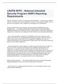 LRAFB SFPC - National Industrial  Security Program (NISP) Reporting  Requirements