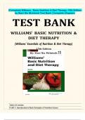 (Complete) Williams_ Basic Nutrition & Diet Therapy, 16th Edition by Staci Nix McIntosh Test Bank | Complete Chapters