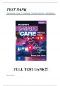 Test Bank For Paramedic Care: Principles and Practice, Volume 1 6th Edition by Bryan Bledsoe||All Chapters||Latest Update||Complete Guide A+